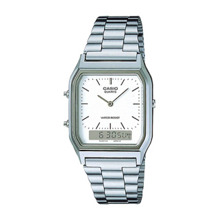 Casio Vintage ezüst színű férfi karóra AQ-230A-7DMQYES