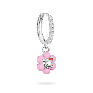Thomas Sabo Hello Kitty fél pár virág fülbevaló fehér cirkóniával