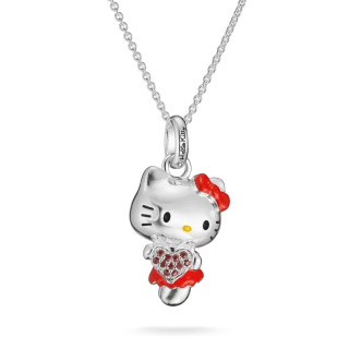 Thomas Sabo Hello Kitty nyaklánc piros szívvel