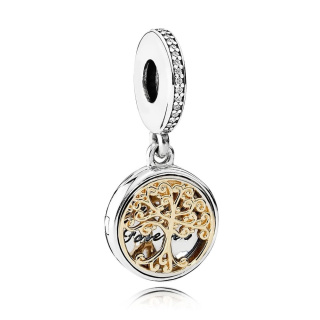 Pandora Moments Családi gyökerek ezüst charm