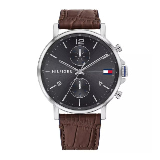 Tommy Hilfiger férfi karóra, Daniel barna bőrszíjas TH1710416