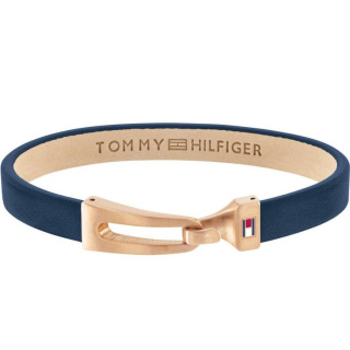 Tommy Hilfiger férfi karkötő, Casual Core kék bőrszíjas THJ2790054