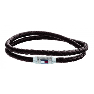Tommy Hilfiger férfi karkötő, Casual Core barna bőrszíjas THJ2790012