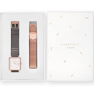 Rosefield The Boxy női óra szett