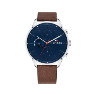Tommy Hilfiger férfi karóra, Chase barna bőrszíjas TH1791487