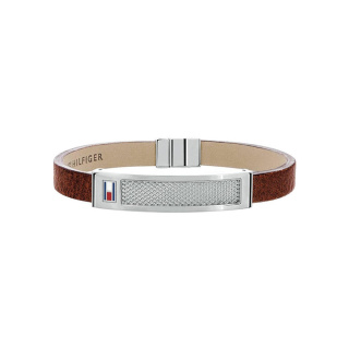 Tommy Hilfiger férfi karkötő, barna színű bőr THJ2701059