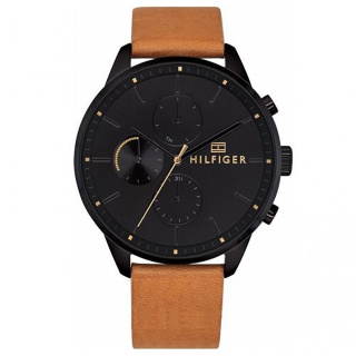 Tommy Hilfiger férfi karóra, Dial barna bőrszíjas TH1791486