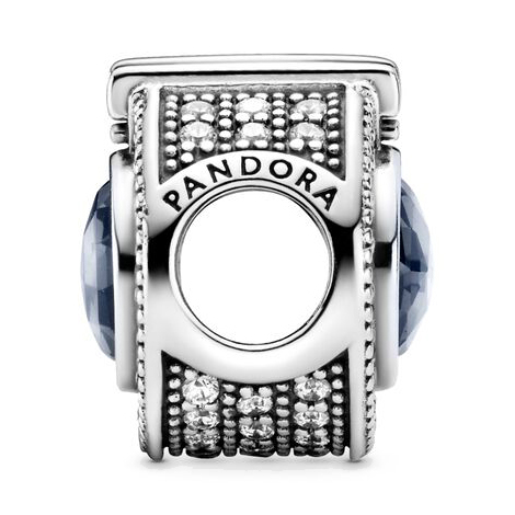 Pandora Moments Szikrázó, kék koronás O ezüst charm