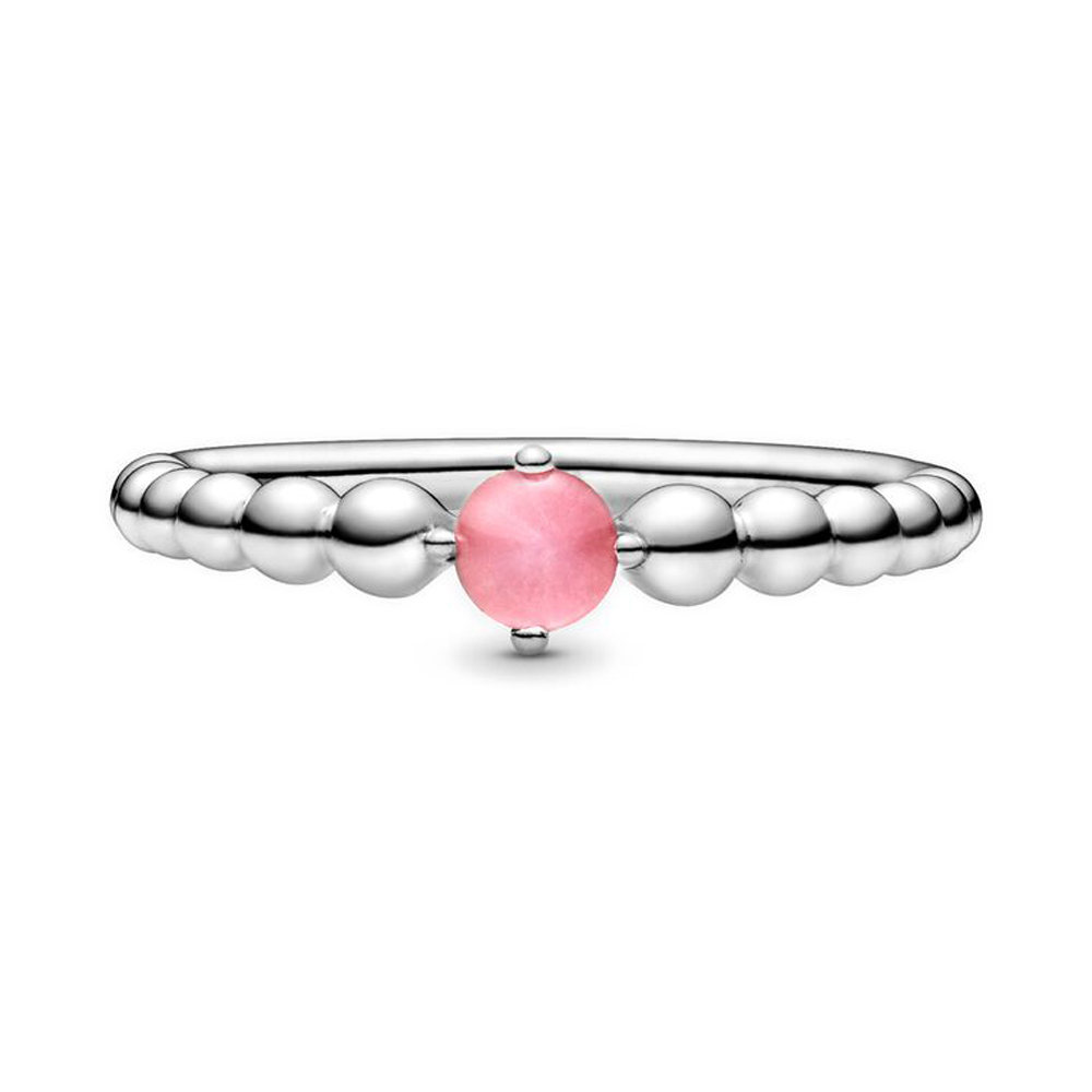 Pandora Sziromrózsaszín gyöngyös ezüst gyűrű