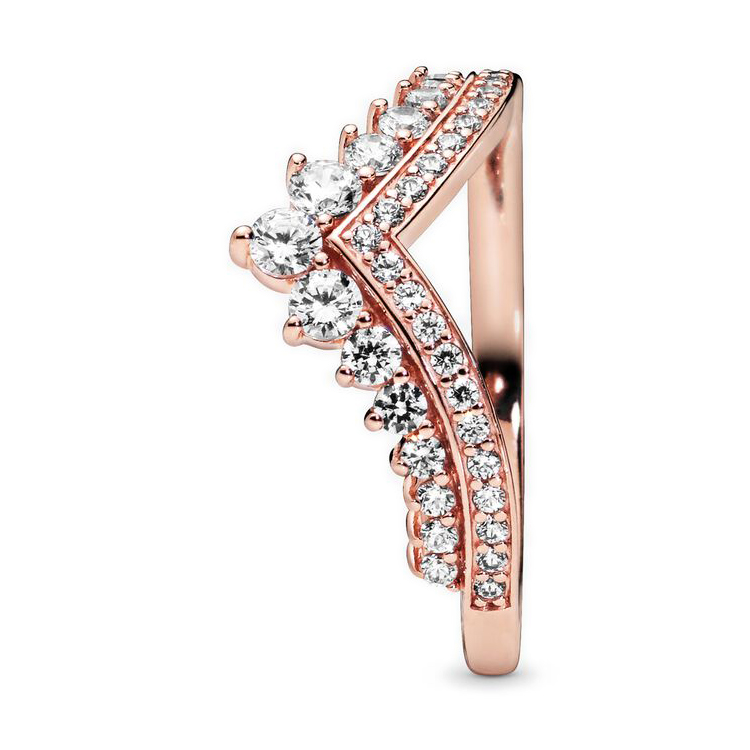 Pandora Fenséges kívánság gyűrű rozé arany gyűrű