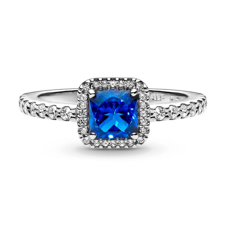 Pandora kék Időtlen elegancia ezüst gyűrű