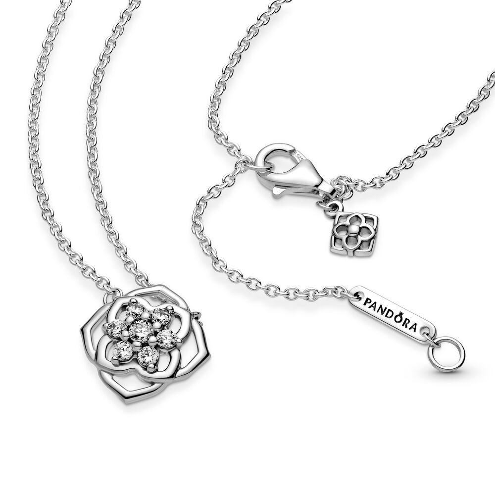 Pandora Rózsaszirmok collier ezüst nyaklánc