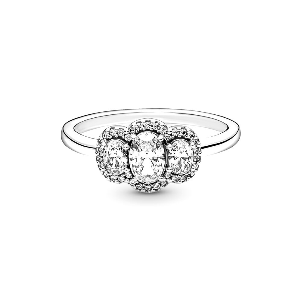 Pandora Háromköves vintage ezüst gyűrű