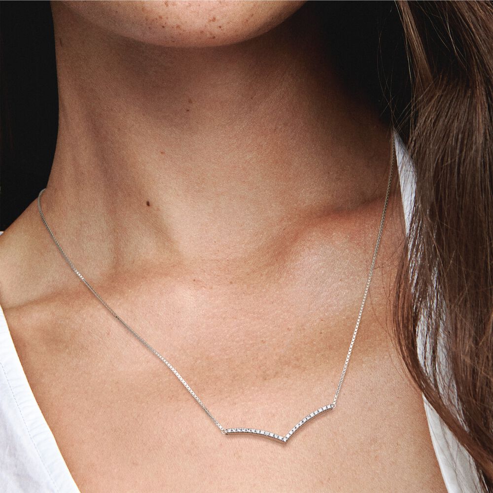 Pandora Köves kívánság ezüst nyaklánc és medál