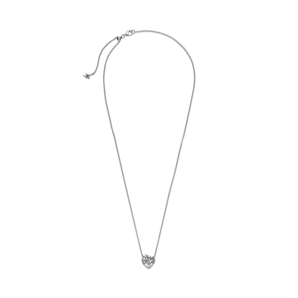 Pandora Szív családfa collier ezüst nyaklánc és medál