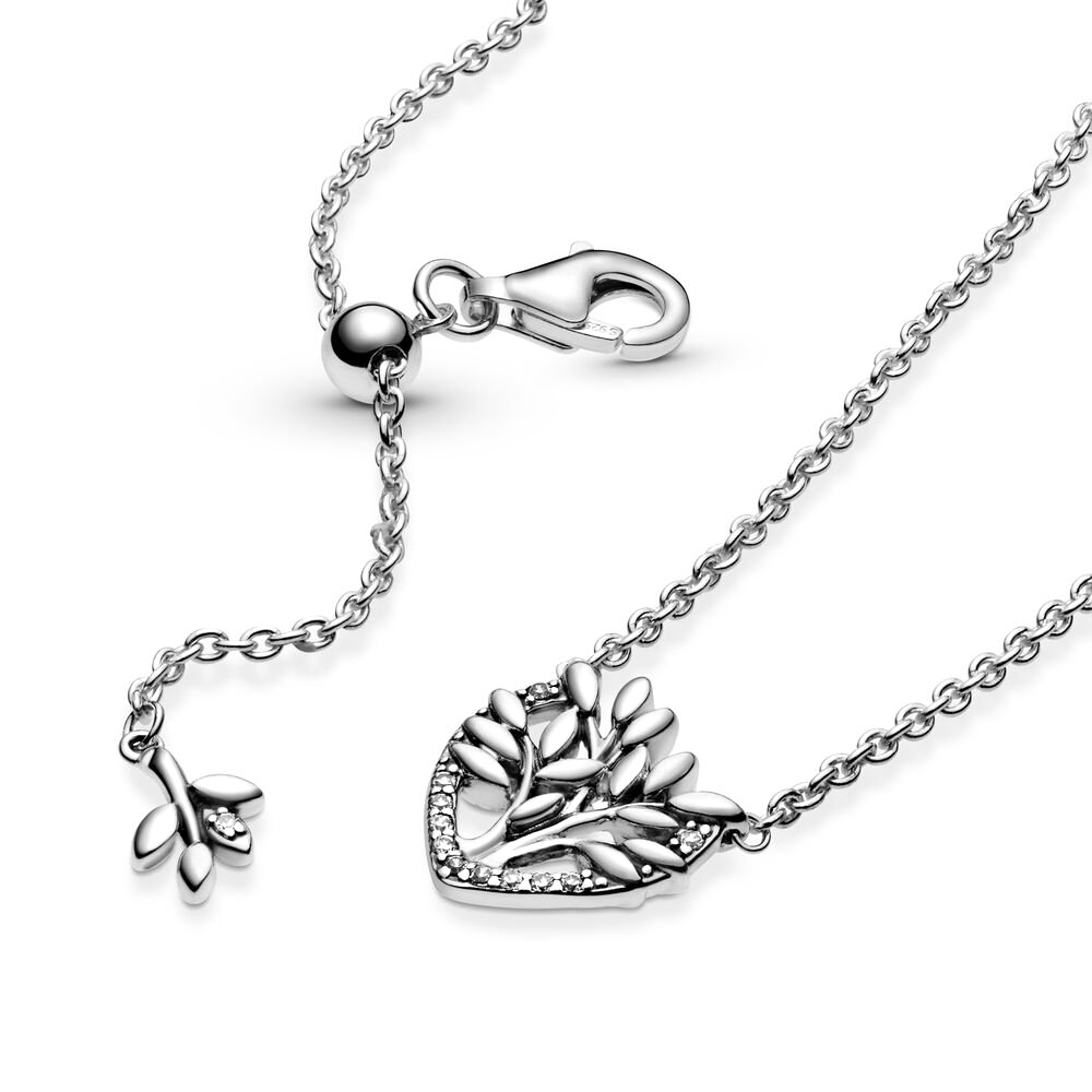 Pandora Szív családfa collier ezüst nyaklánc és medál
