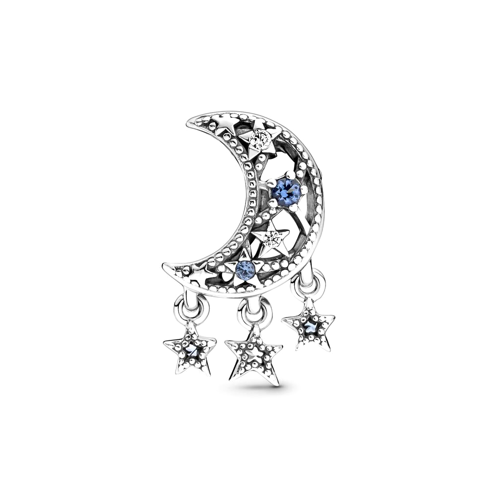 Pandora Moments Csillag és félhold ezüst charm