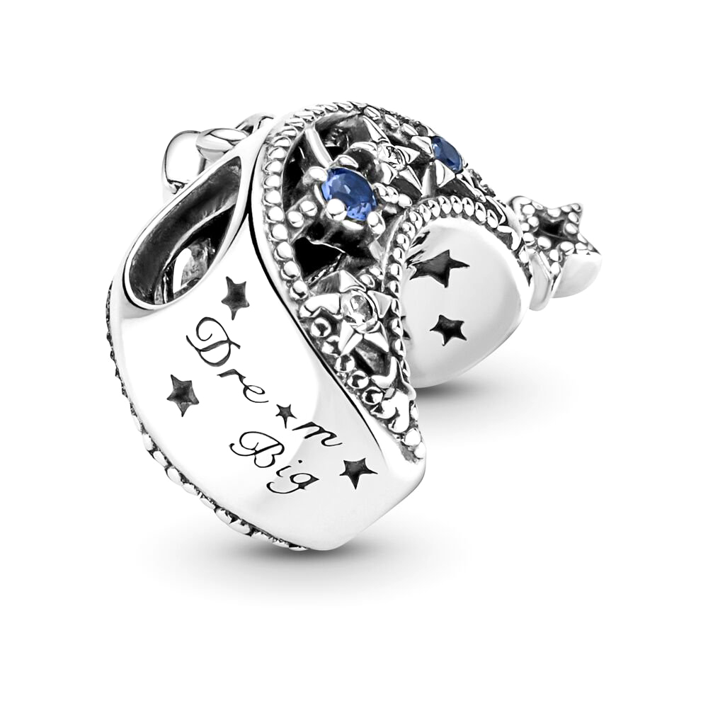 Pandora Moments Csillag és félhold ezüst charm