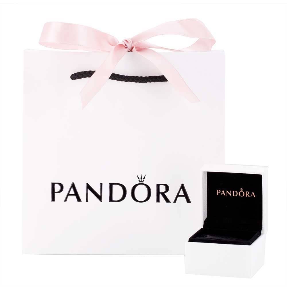 Pandora Moments Ovális kék caboshon rozé arany charm