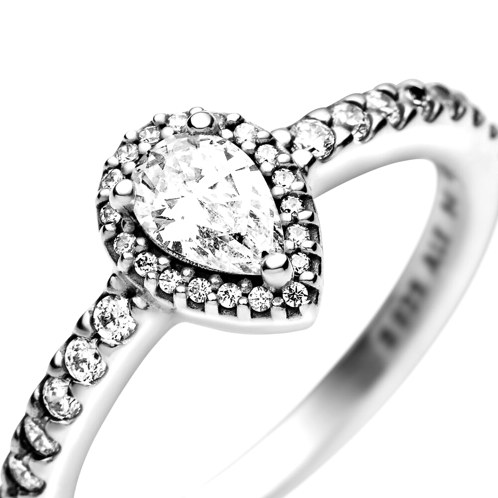Pandora Ragyogó könnycsepp ezüst gyűrű