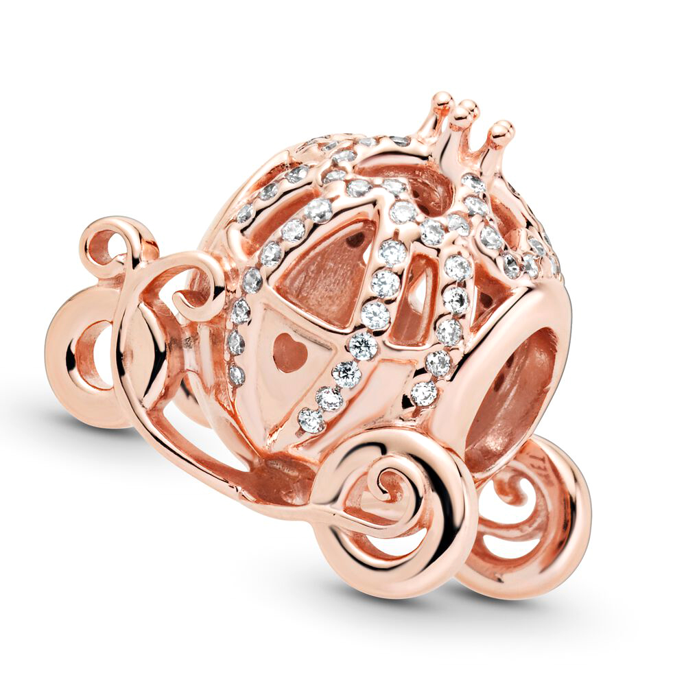 Pandora Moments Disney Hamupipőke szikrázó hintó rozé arany charm