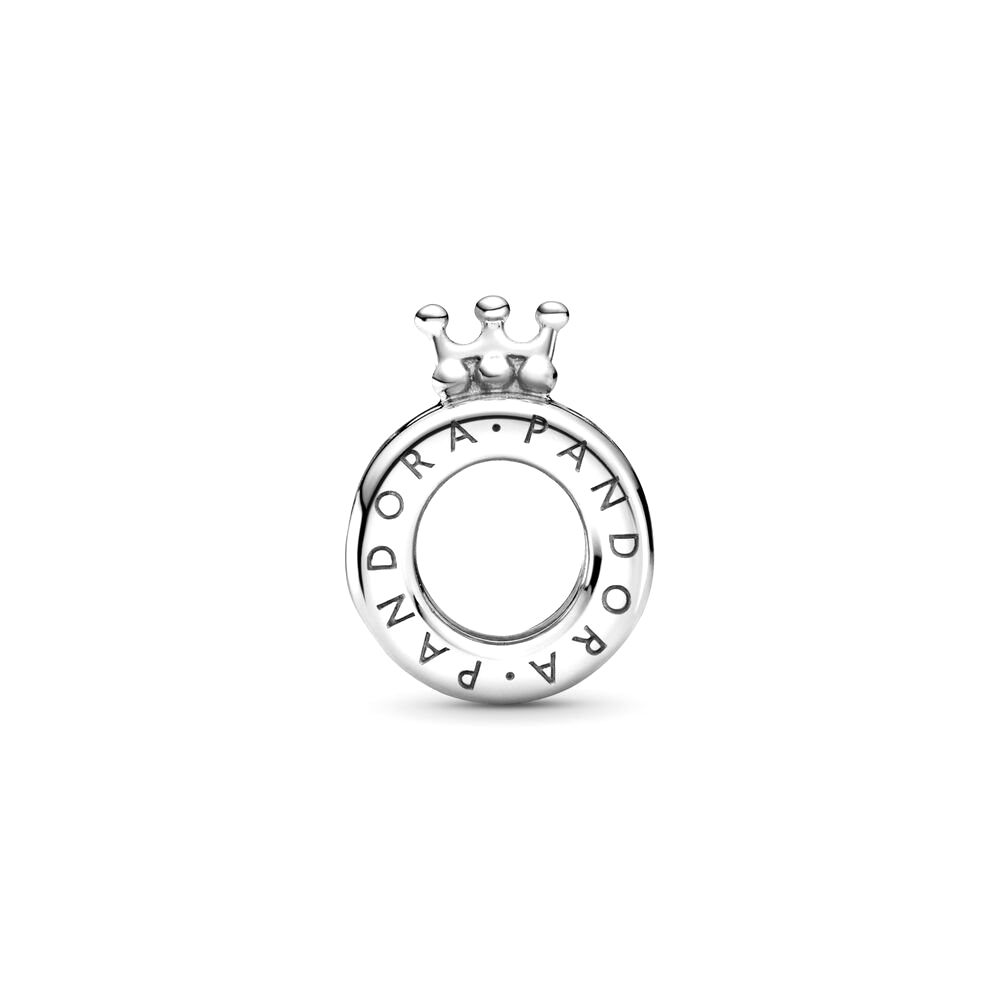 Pandora Moments logó és koronás O ezüst charm