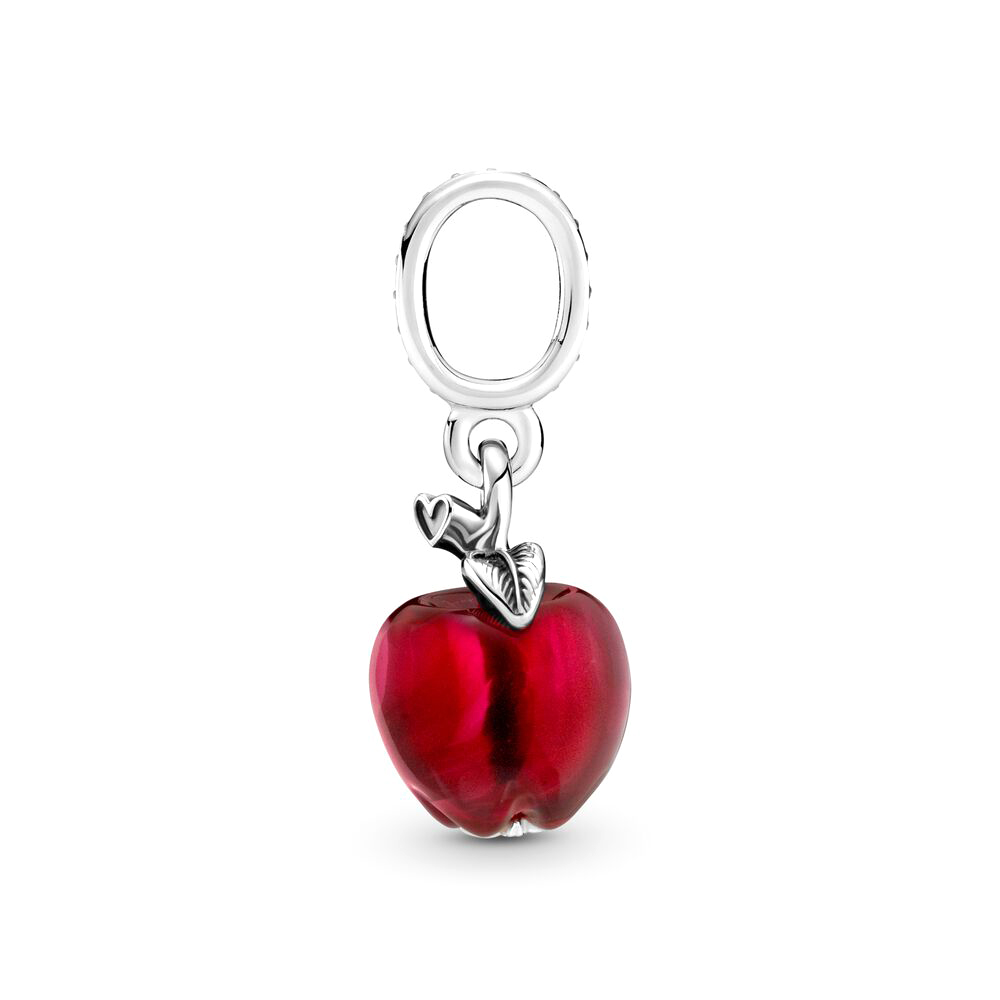 Pandora Moments Muranói üveg piros alma ezüst függő charm