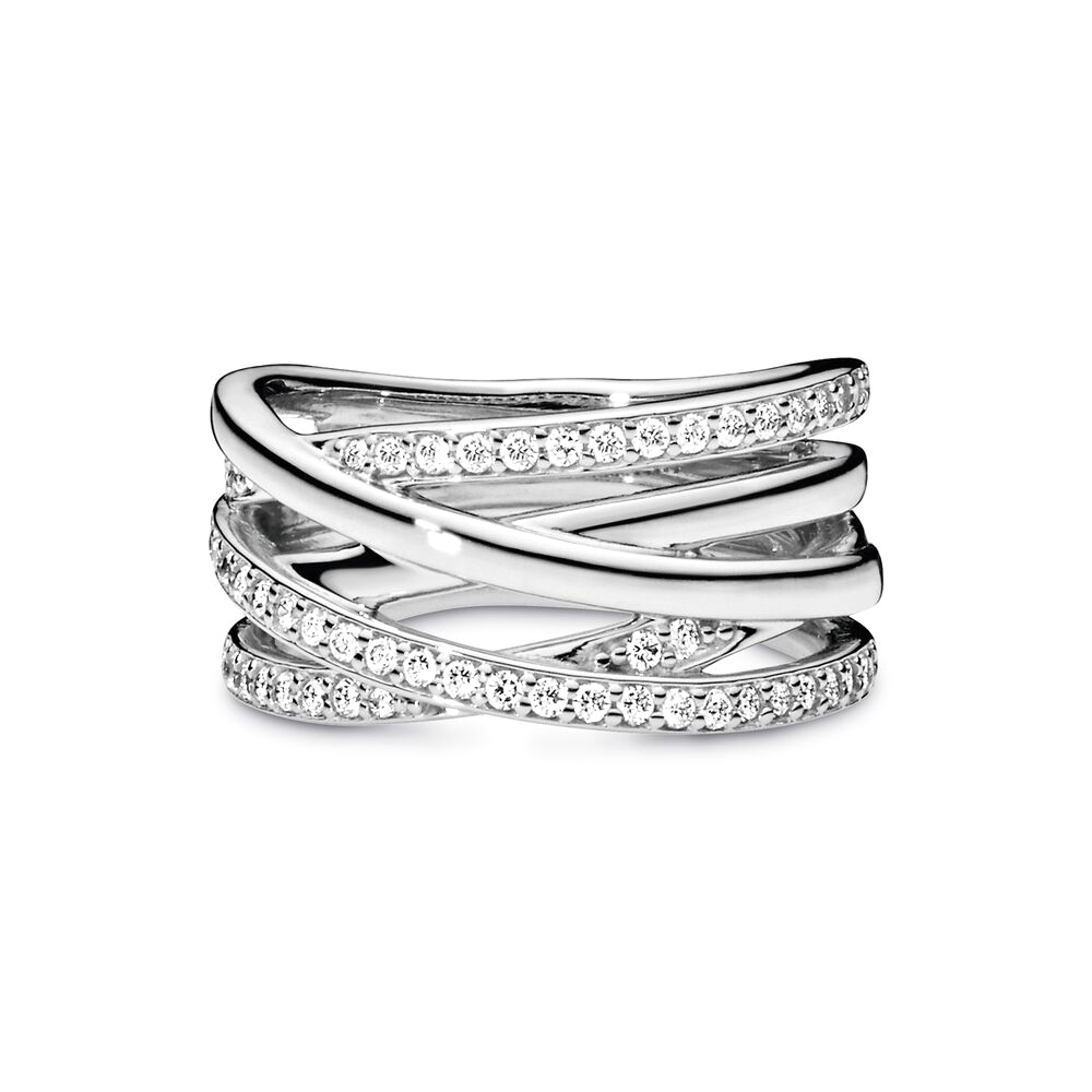 Pandora Összefonódva ezüst gyűrű