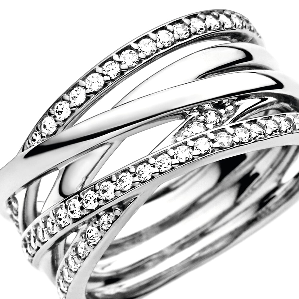 Pandora Összefonódva ezüst gyűrű