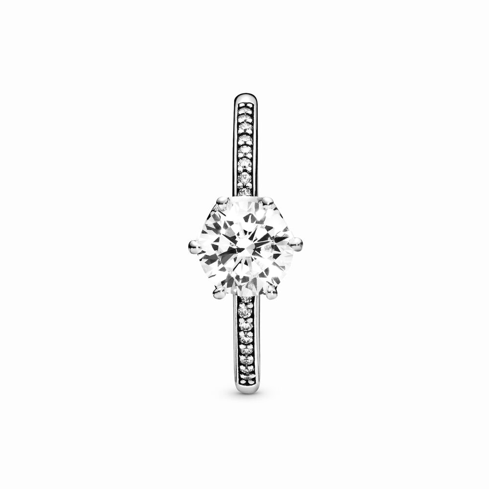 Pandora Ragyogó korona ezüst gyűrű