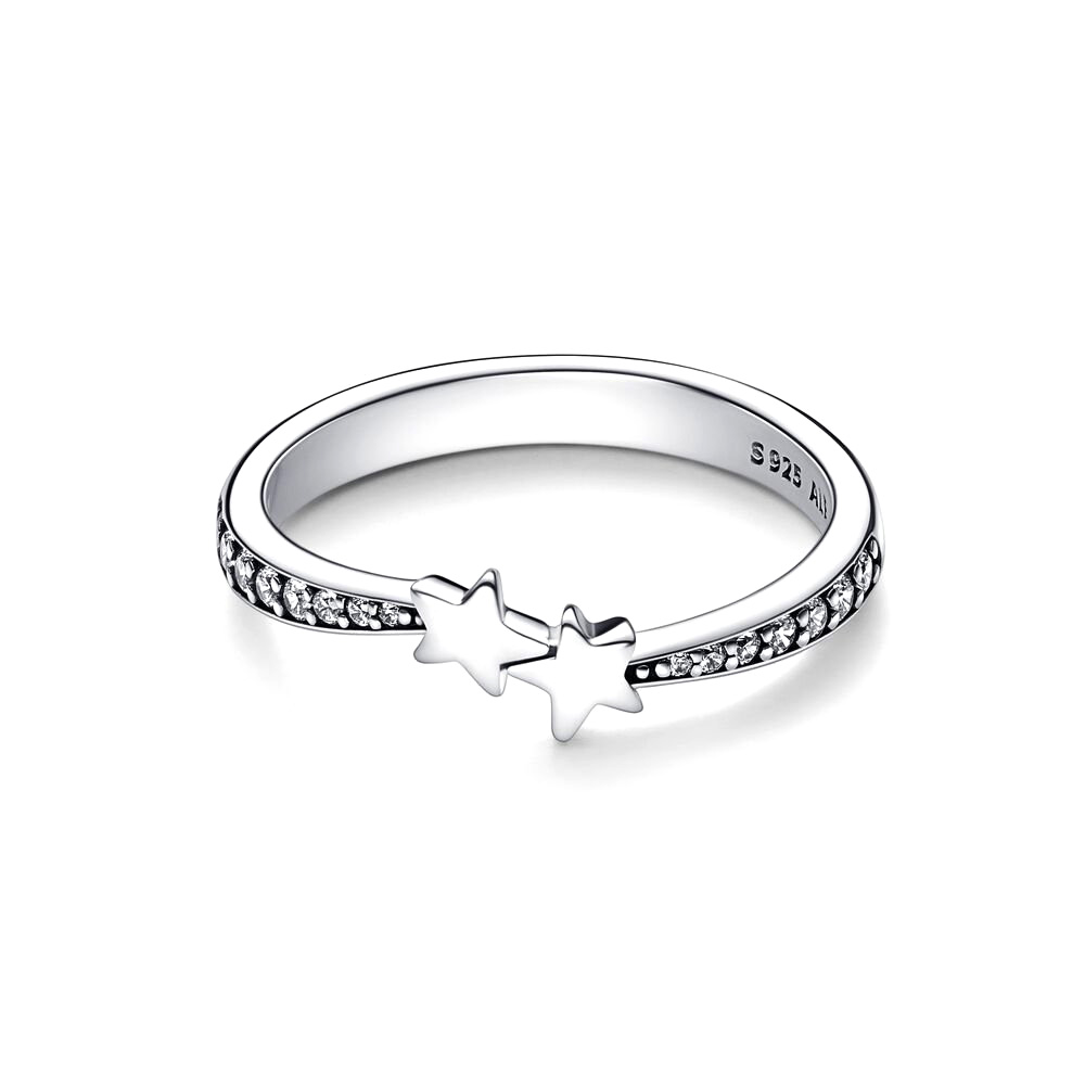 Pandora Hullócsillagok szikrázó Ezüst Gyűrű