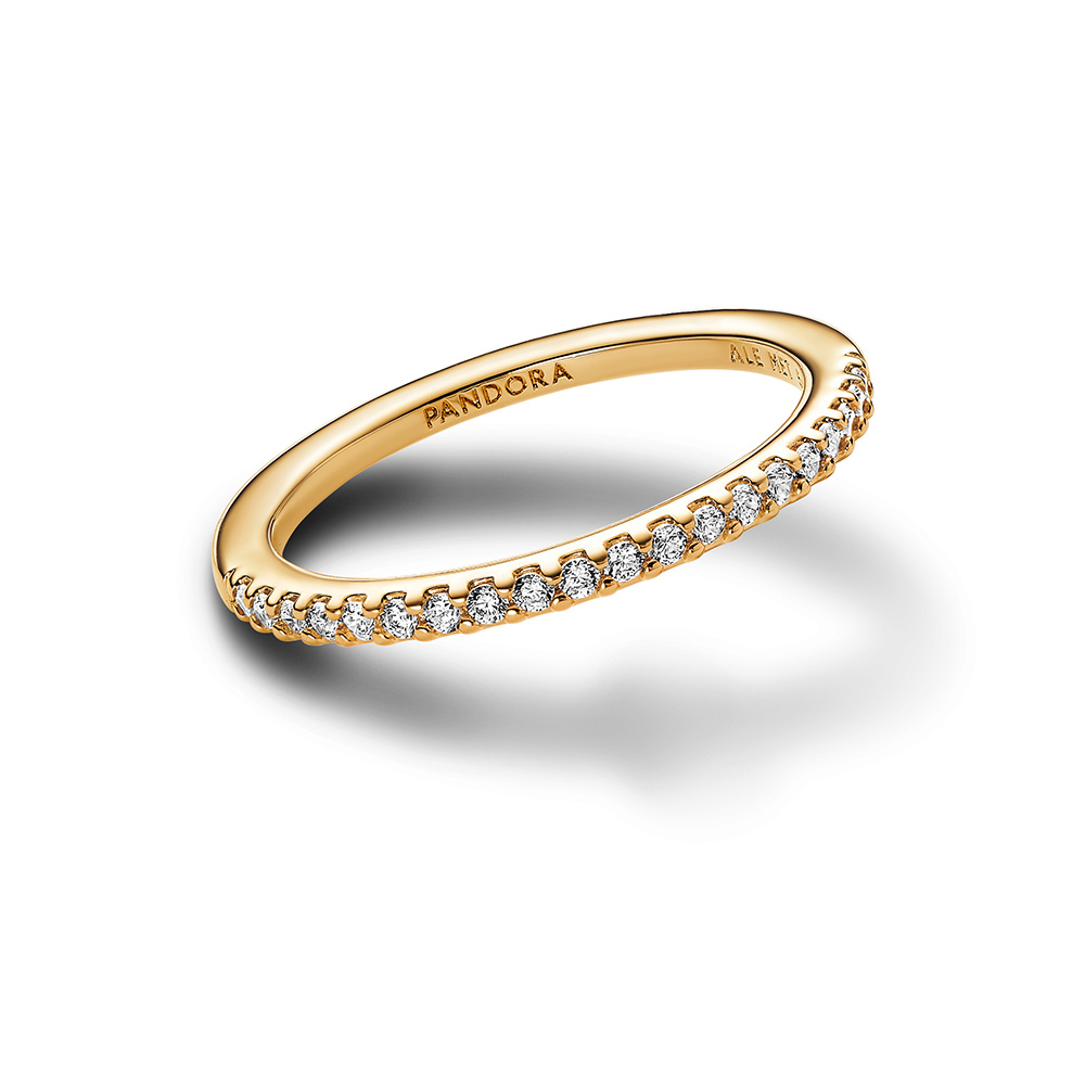 Pandora Szikrázó karikagyűrű sárga arany színű gyűrű