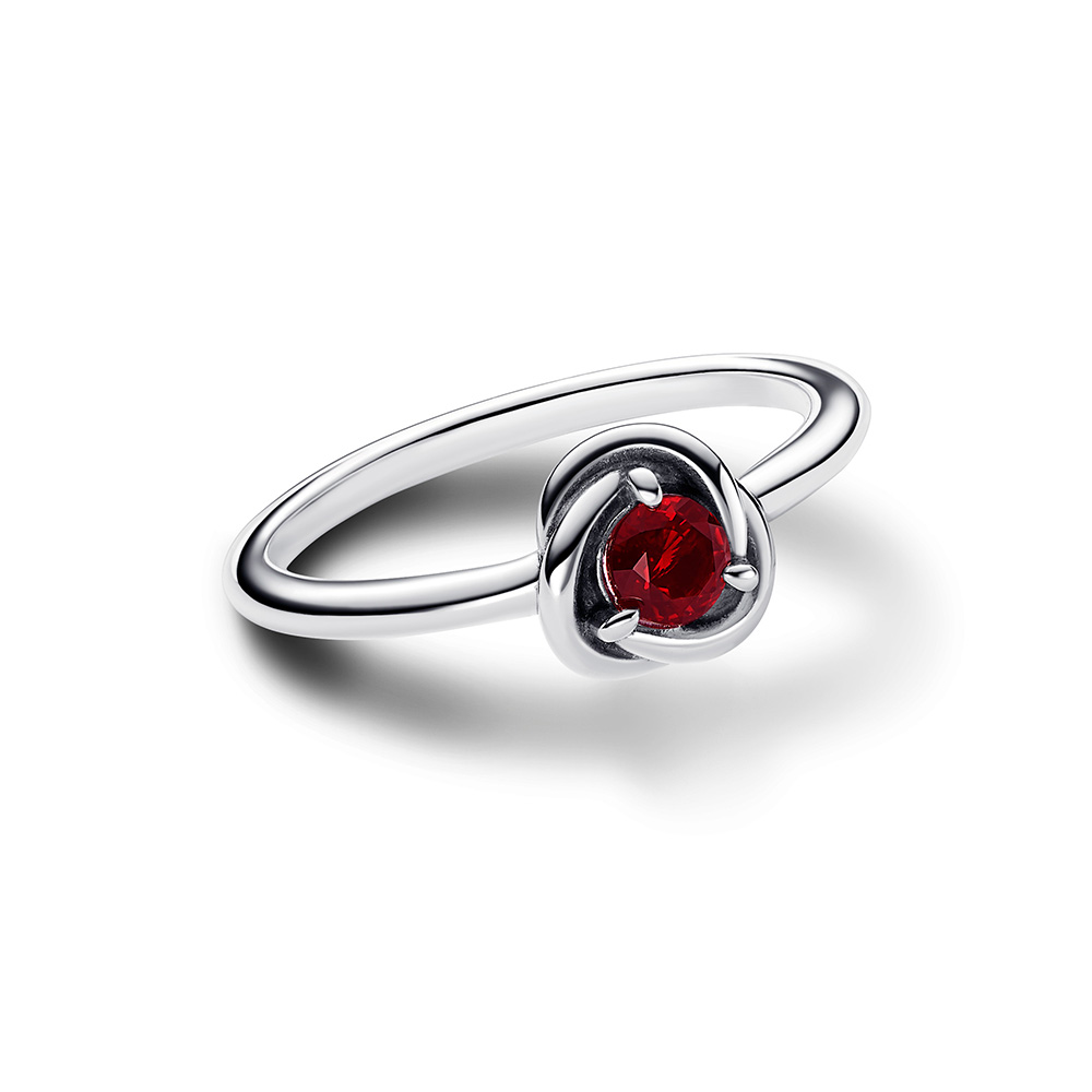 Pandora Vörös örökkévalóság Ezüst színű Gyűrű