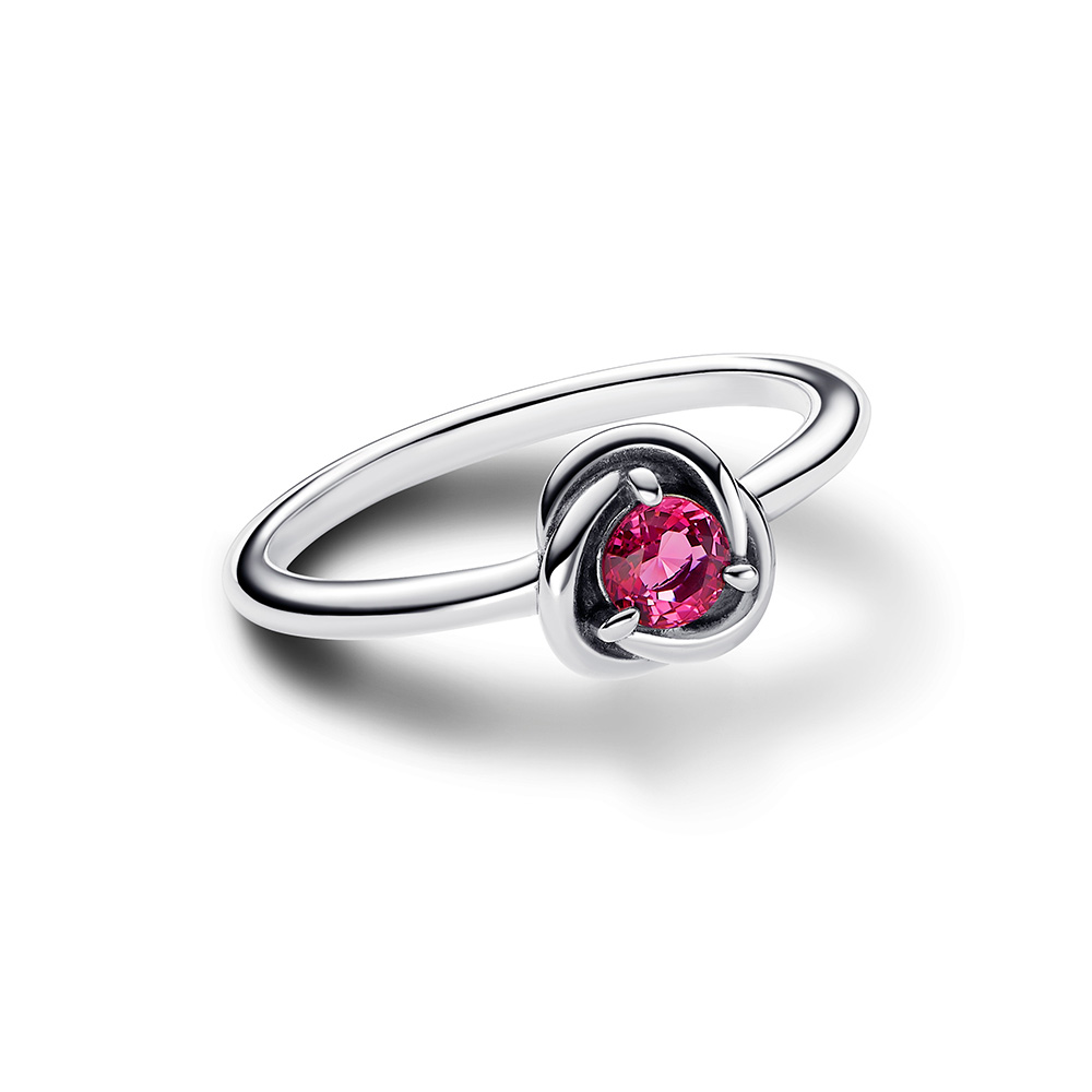 Pandora Rózsaszín örökkévalóság ezüst színű gyűrű