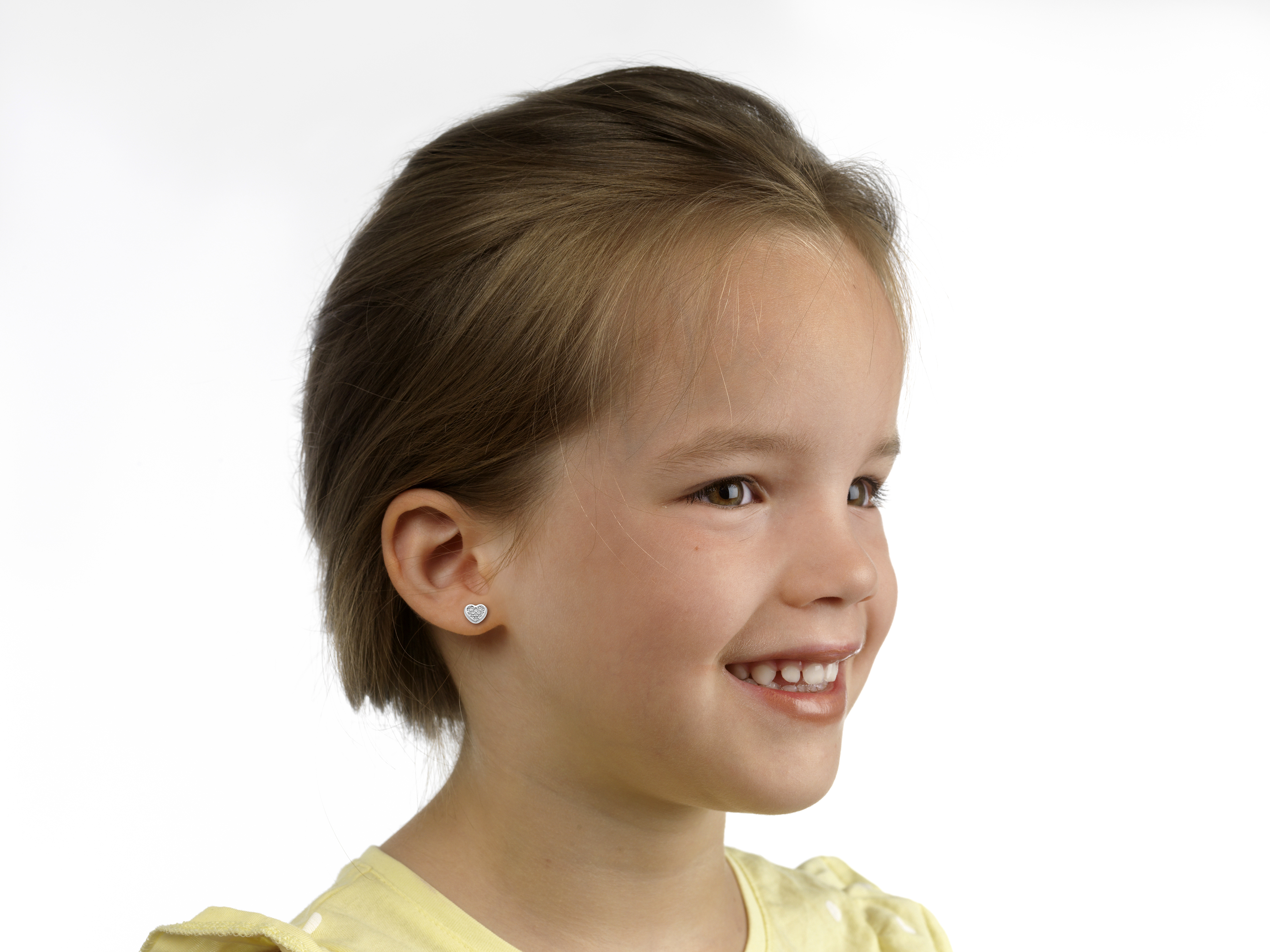 Lisa apróköves szívecske gyerek fülbevaló