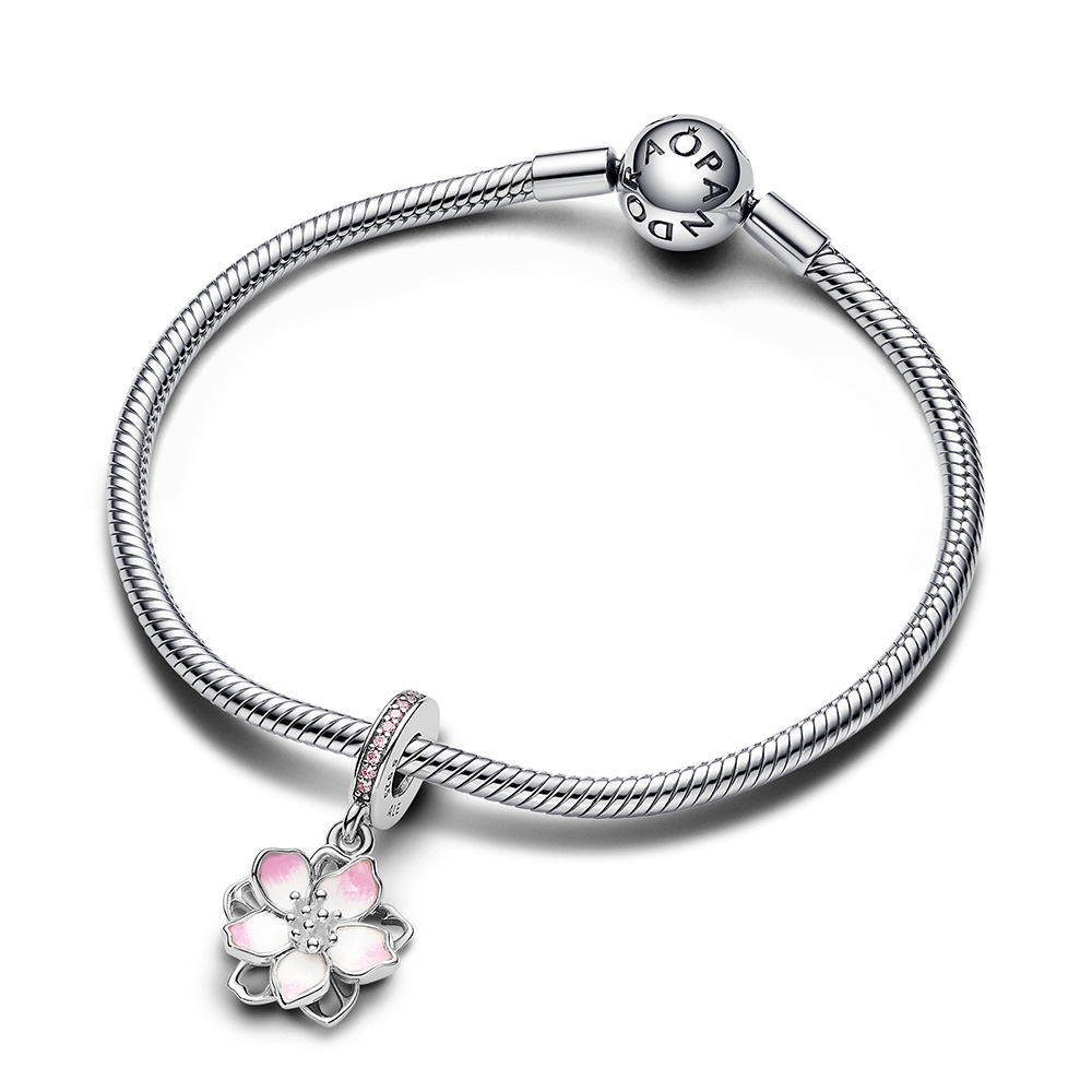 Pandora Moments Cseresznyevirág függő ezüst charm