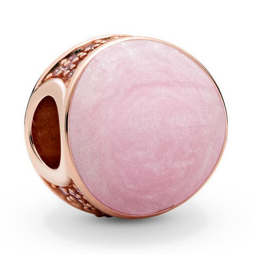 Pandora Moments Rózsaszín örvény rozé charm