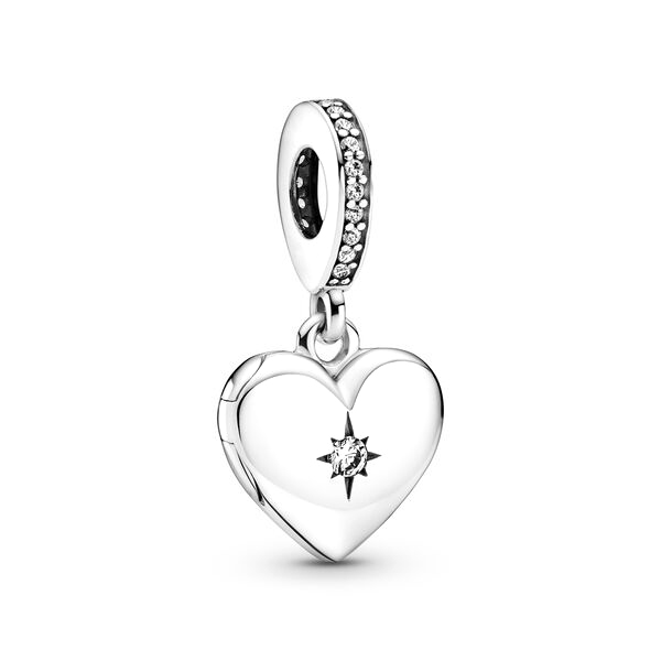 Pandora Moments Nyitható szív ezüst charm