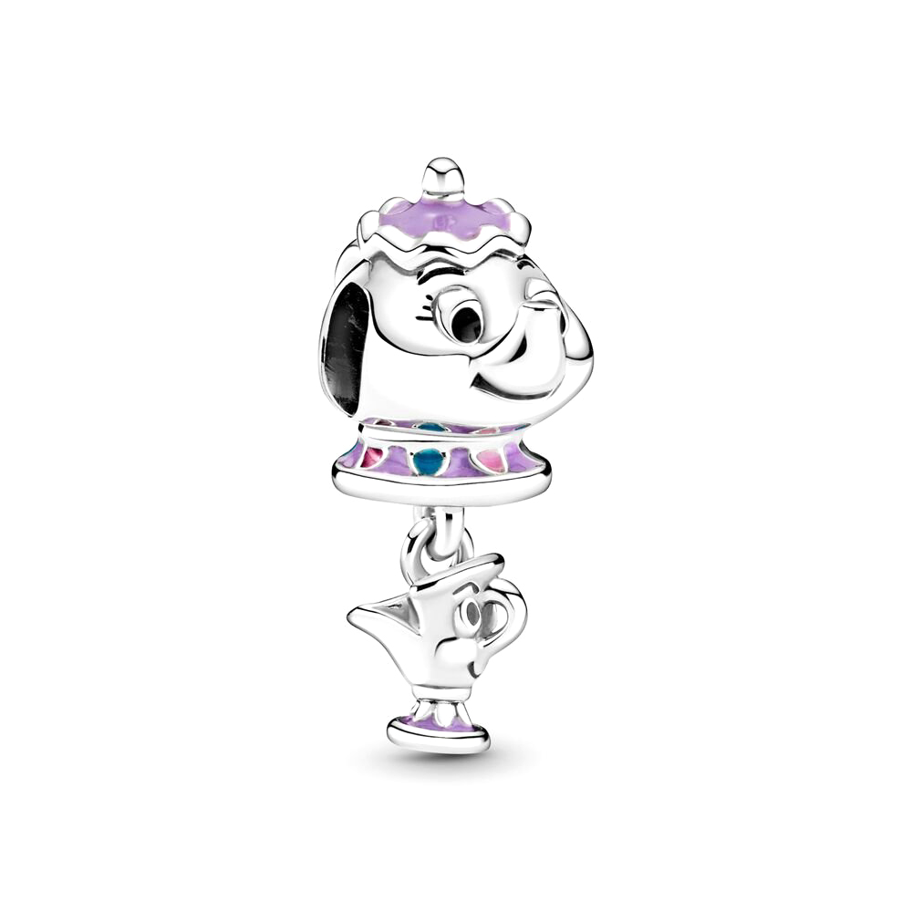 Pandora Moments Disney Szépség és Szörnyeteg Mrs. Potts és Csészike ezüst függő charm