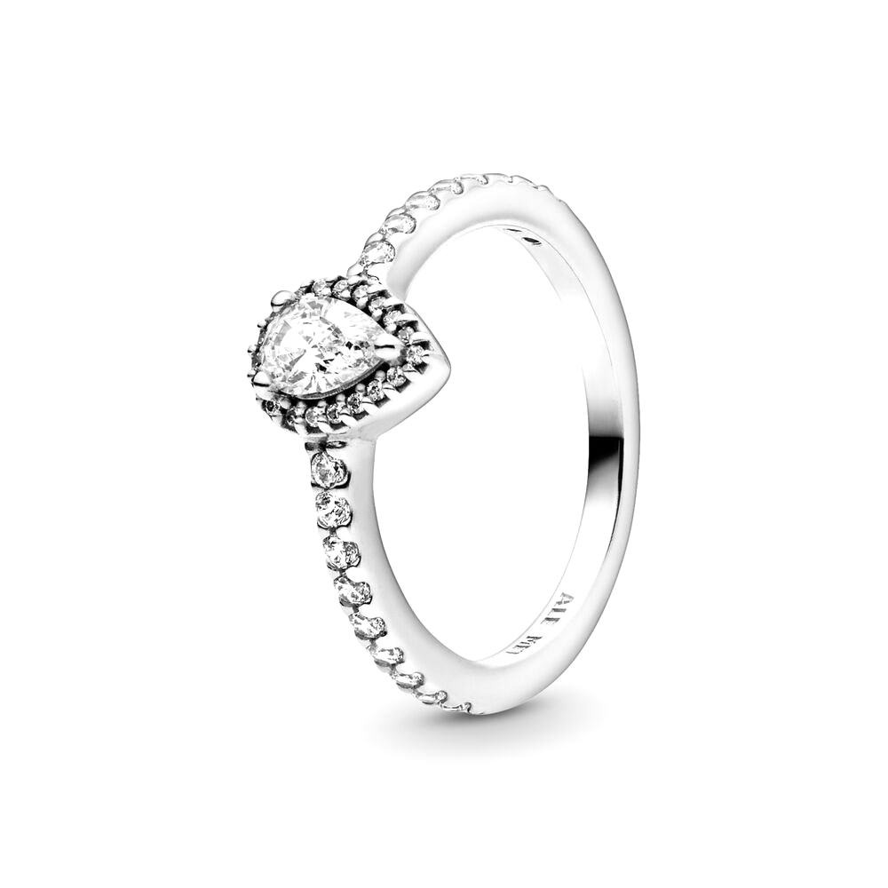 Pandora Ragyogó könnycsepp ezüst gyűrű