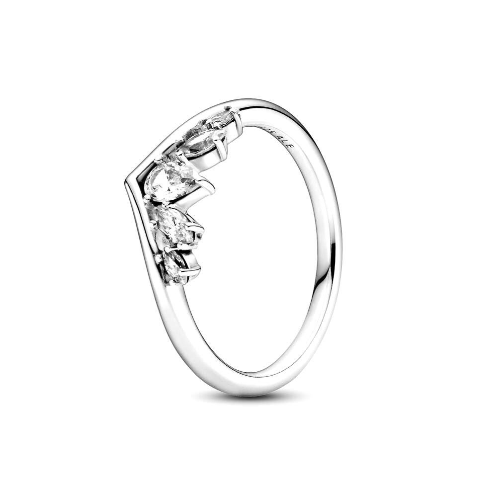 Pandora Szikrázó körte és márkiné ezüst kívánság gyűrű