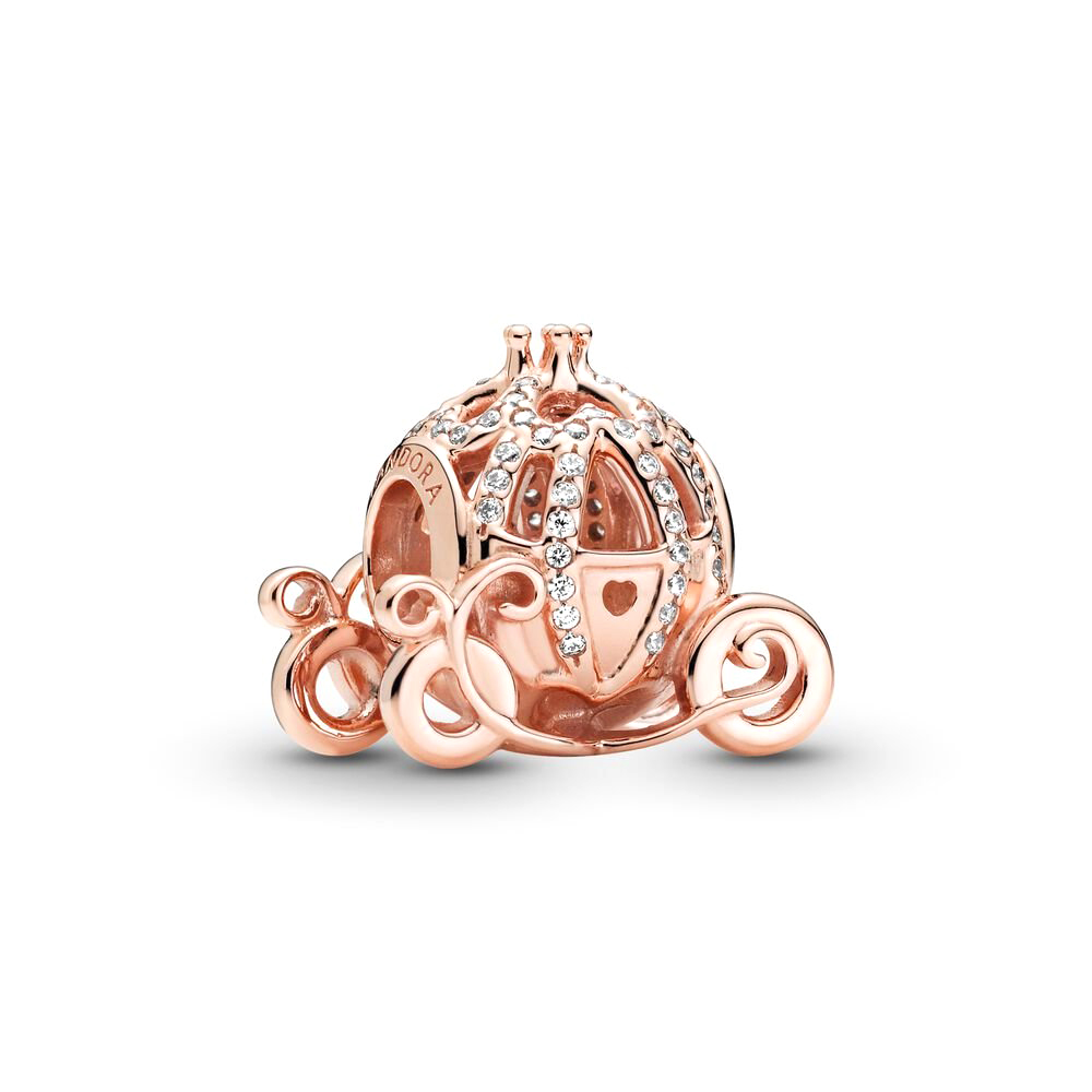 Pandora Moments Disney Hamupipőke szikrázó hintó rozé arany charm