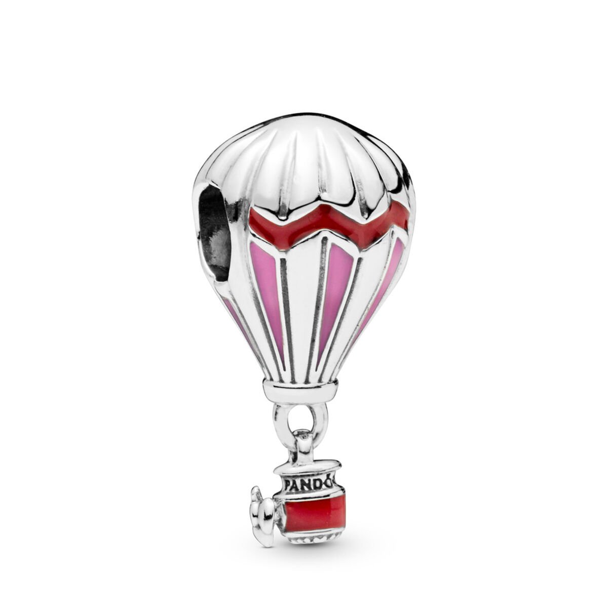 Pandora Moments Piros hőlégballon ezüst charm